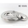 18cm-40cm morror plate/ serving tray/stainless steel wedding tray
